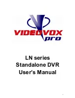 Videovox Pro LN series User Manual preview