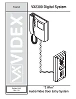 Videx 2301N Kristallo Series User Manual preview