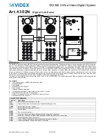 Предварительный просмотр 5 страницы Videx 2301N Kristallo Series User Manual