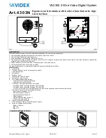 Предварительный просмотр 8 страницы Videx 2301N Kristallo Series User Manual