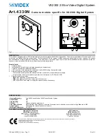 Предварительный просмотр 11 страницы Videx 2301N Kristallo Series User Manual