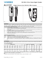 Предварительный просмотр 12 страницы Videx 2301N Kristallo Series User Manual