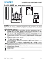 Предварительный просмотр 21 страницы Videx 2301N Kristallo Series User Manual