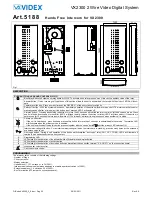 Предварительный просмотр 25 страницы Videx 2301N Kristallo Series User Manual