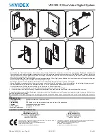 Предварительный просмотр 28 страницы Videx 2301N Kristallo Series User Manual