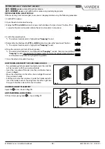 Предварительный просмотр 15 страницы Videx 2321 Kristallo Series Installation Handbook