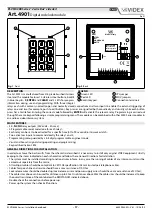 Предварительный просмотр 17 страницы Videx 2321 Kristallo Series Installation Handbook