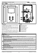 Предварительный просмотр 23 страницы Videx 2321 Kristallo Series Installation Handbook