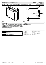 Предварительный просмотр 29 страницы Videx 2321 Kristallo Series Installation Handbook