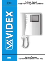 Videx 3000 Series Technical Manual предпросмотр