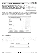 Предварительный просмотр 8 страницы Videx 4212 Series Programming Manual