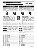 Предварительный просмотр 1 страницы Videx 4842D Installation Instruction