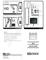 Предварительный просмотр 1 страницы Videx 6200 Series Quick Manual