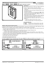 Предварительный просмотр 9 страницы Videx 6758 Installation Handbook