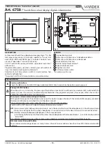 Предварительный просмотр 14 страницы Videx 6758 Installation Handbook