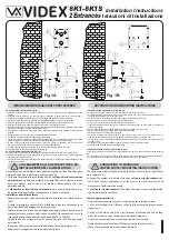 Предварительный просмотр 1 страницы Videx 8K1 Series Installation Instructions