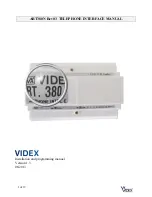 Videx ART380N Installation And Programming Manual предпросмотр