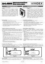 Предварительный просмотр 5 страницы Videx DK4K-1S Installation Instructions Manual