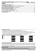 Предварительный просмотр 2 страницы Videx ESVK-1/6388 Installation Handbook