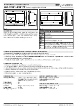 Предварительный просмотр 23 страницы Videx ESVK-1/6388 Installation Handbook