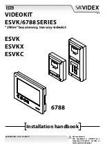 Предварительный просмотр 1 страницы Videx ESVK Series Installation Handbook