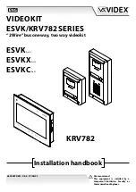 Videx ESVK Installation Handbook предпросмотр