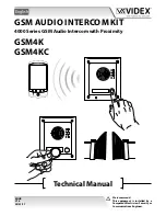 Предварительный просмотр 1 страницы Videx GSM4K Series Technical Manual