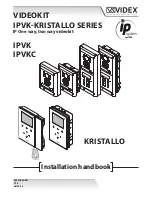 Предварительный просмотр 1 страницы Videx IPVK KRISTALLO Installation Handbook