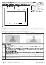 Preview for 1 page of Videx Kristallo KRV7 Series User Manual