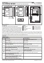 Videx Kristallo Series User Manual preview