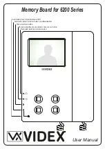 Videx S6200MV User Manual предпросмотр