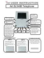 Предварительный просмотр 1 страницы Videx SL5488 User Instruction