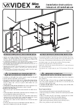 Предварительный просмотр 1 страницы Videx Slim Kit Installation Instructions