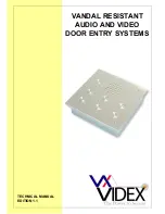 Предварительный просмотр 1 страницы Videx VANDAL RESISTANT
AUDIO AND VIDEO
DOOR ENTRY SYSTEM Technical Manual