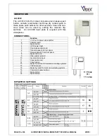 Предварительный просмотр 10 страницы Videx VANDAL RESISTANT
AUDIO AND VIDEO
DOOR ENTRY SYSTEM Technical Manual