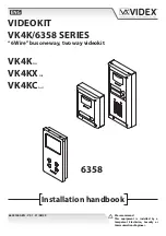 Videx Videokit VK4K Installation Handbook предпросмотр