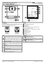 Предварительный просмотр 8 страницы Videx Videokit VK4K Installation Handbook