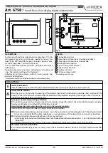 Preview for 17 page of Videx VRVK-1/6758 Installation Handbook