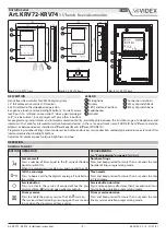 Предварительный просмотр 1 страницы Videx VX2200 Manual