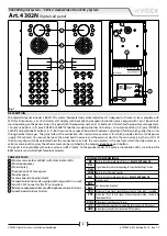 Предварительный просмотр 3 страницы Videx VX2300 Installation Handbook