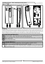 Предварительный просмотр 16 страницы Videx VX2300 Installation Handbook