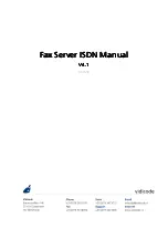 Предварительный просмотр 1 страницы Vidicode Fax Server ISDN BRI - 2 lines Manual