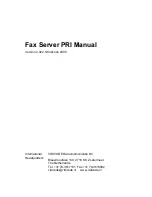 Предварительный просмотр 1 страницы Vidicode Fax Server PRI Manual