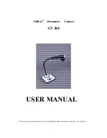 Предварительный просмотр 1 страницы Vidifox GV 200 User Manual