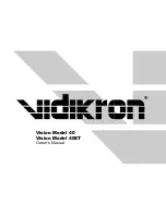 Vidikron 40   40ET Owner'S Manual preview