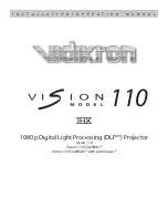 Vidikron Vision 110 Owner'S Manual preview