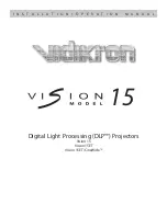 Vidikron Vision 15 Installation & Operation Manual preview