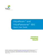 Preview for 1 page of Vidyo vidyopanorama 600 Quick User Manual