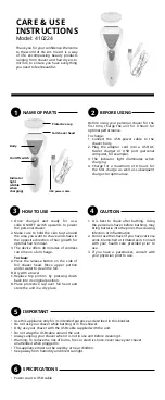 Vie Art 410224 Care & Use Instructions preview