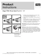 Viega 50000 Product Instructions preview